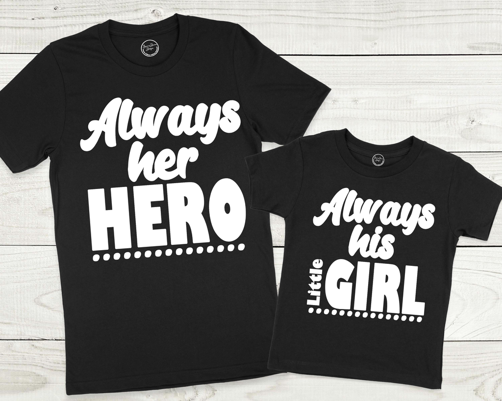Adorable Father Daughter Matching Shirts - Perfect for Any Occasion White / Medium / XLarge Youth