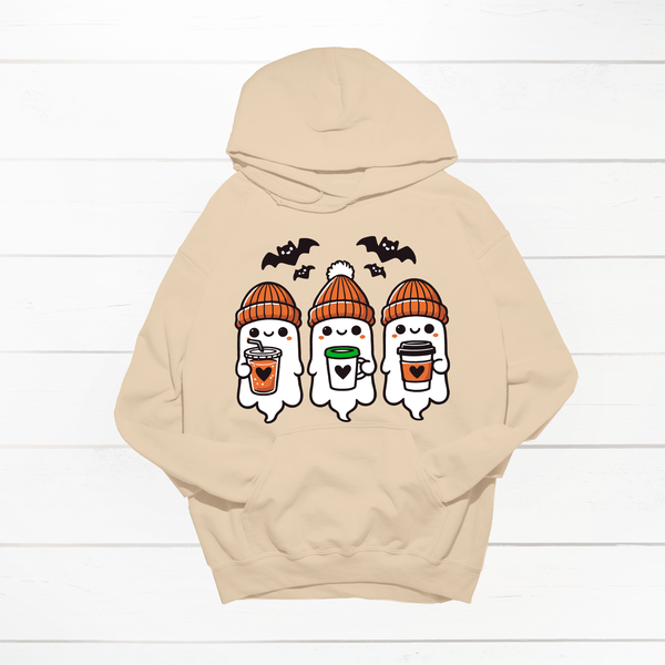 Cute Iced Coffee Ghost Shirt or Hoodie