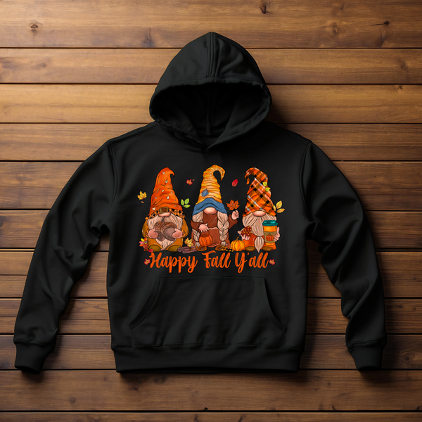 Happy Fall Autumn Gnome Shirt or Hoodie. Brownie Dreams Designs