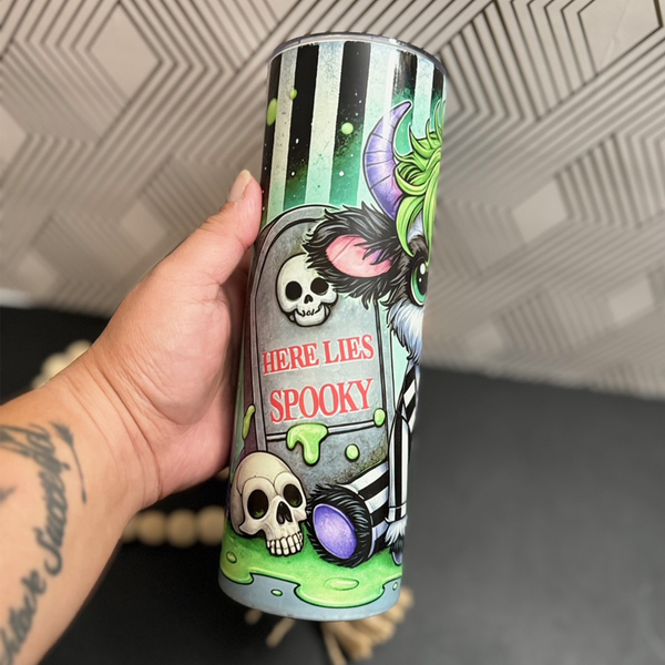 Highland Cow Beetlejuice Tumbler