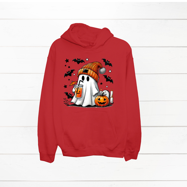 Cute Iced Coffee Ghost Shirt or Hoodie