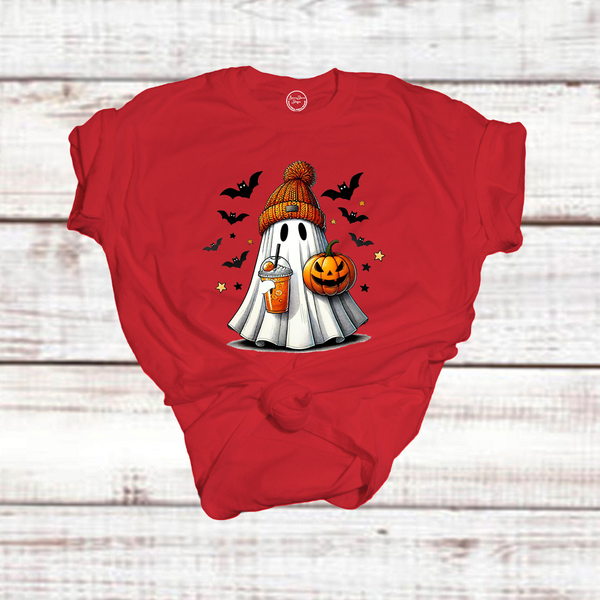 Cute Iced Coffee Ghost Shirt or Hoodie