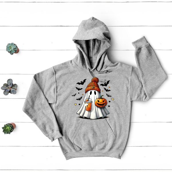 Cute Iced Coffee Ghost Shirt or Hoodie