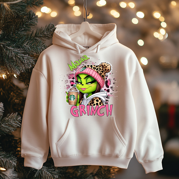 Mama Grinch Shirt or Hoodie
