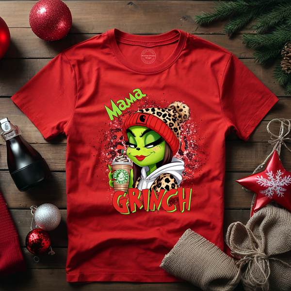Mama Grinch Shirt or Hoodie