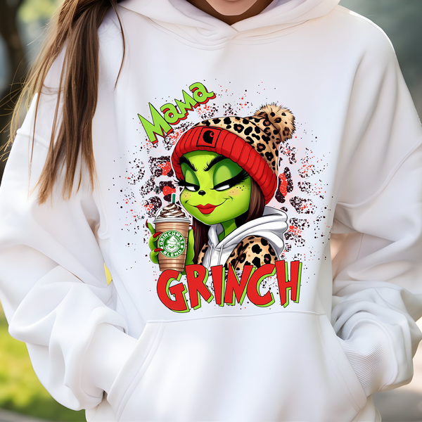 Mama Grinch Shirt or Hoodie