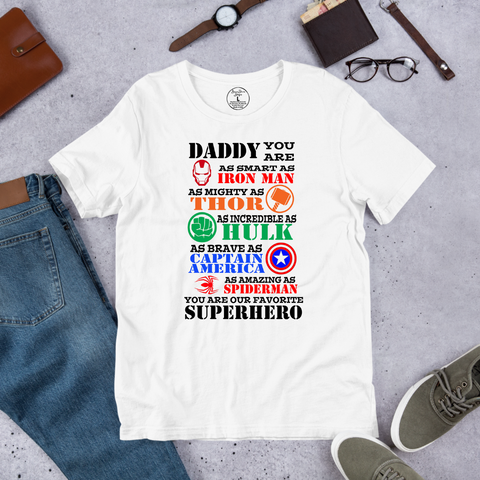 Super Hero Dad Shirt or Hoodie. Brownie Dreams Designs