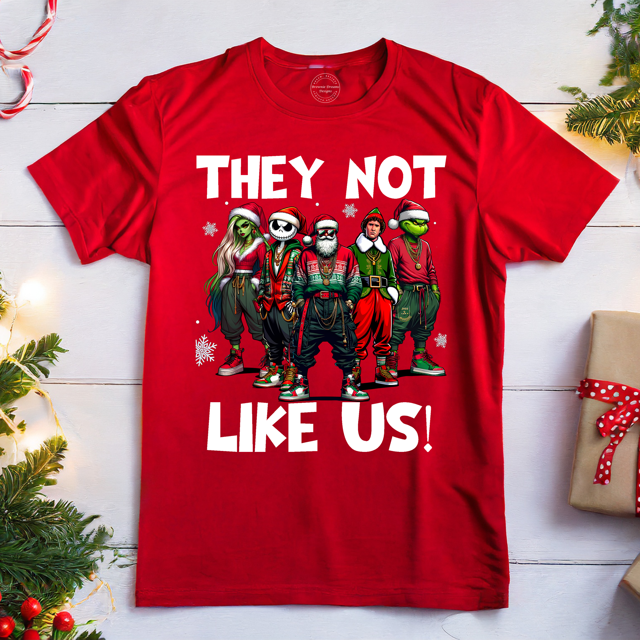 They Not LIke Us Christmas Shirt or Hoodie