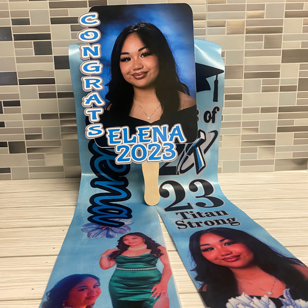 Custom Graduation Fan - Brownie Dreams Designs