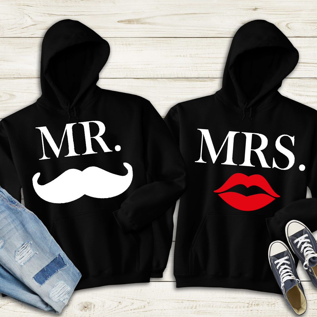 Cute Mr. and Mrs. Couples Shirt or Hoodie for Every Occasion