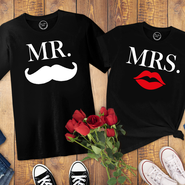 Mr. and Mrs. Couples Shirt or Hoodie